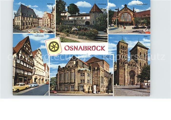 Osnabrueck Rathaus Hauptbahnhof Dom Stadttheater