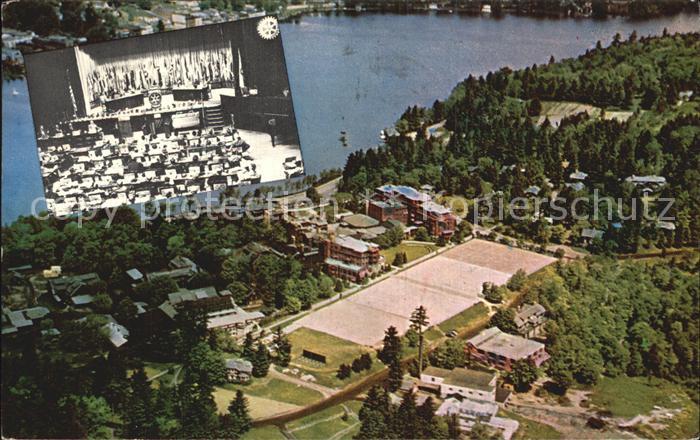 Lake Placid New York Lake Placid Club with Mirror Lake Air view
