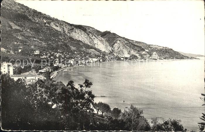 Menton Alpes Maritimes Vue generale de la Frontiere