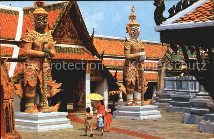 Bangkok Guards Guarding the Enterence of Wat Phra Keo