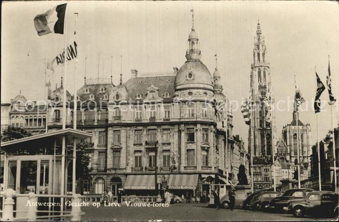 Antwerpen Anvers Gezicht op Lieve Vrowe toren