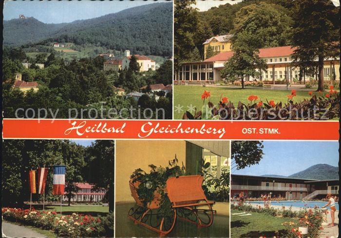 Bad Gleichenberg Kurmittelhaus Kurpark Schlitten Schwimmbad