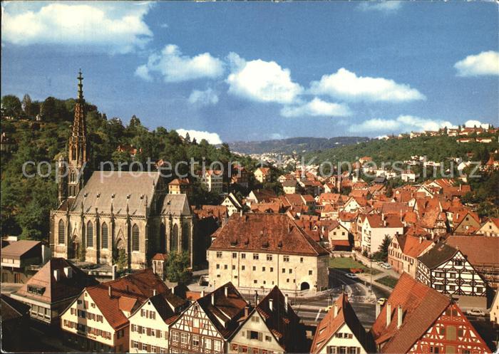 Esslingen Neckar Stadtblick mit Kirche