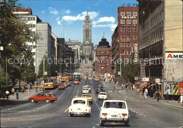 Suomi Finnland Blick von Kaisaniemi auf die Kallio Kirche