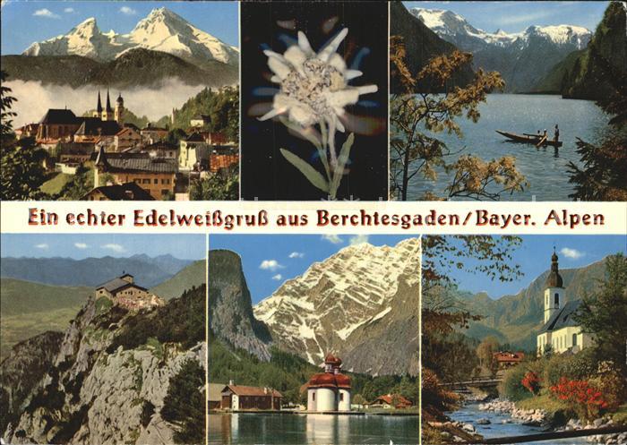 BERCHTESGADEN Bayern mit Watzmann Koenigssee Kehlsteinhaus St Bartholomae Ramsau