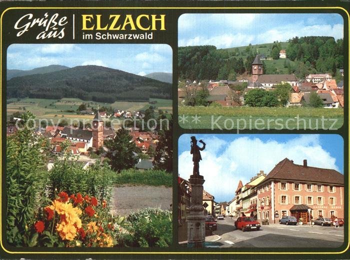 Elzach Teilansichten Dorfpartie