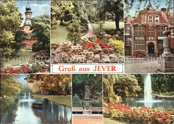 Jever Schloss Park Denkmal Kanal Weiher Fontaene