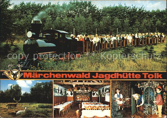 Tolk Maerchenwald Jagdhuette Baehnlein Rotwild Gastraum Maerchenfiguren