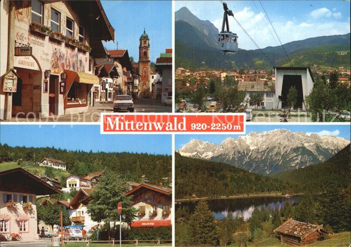 Mittenwald Bayern Ortsmotiv Karwendelbahn Talstation Im Gries Ferchensee