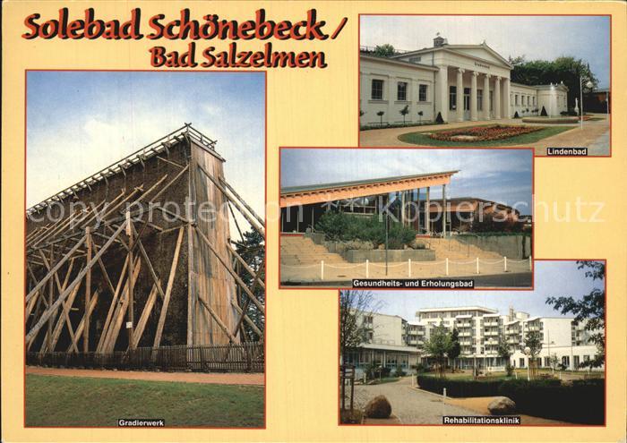 Bad Salzelmen Solebad Schoenebeck Gradierwerk Lindenbad Erholungsbad Rehaklinik