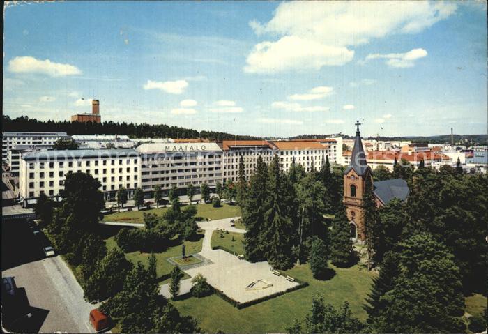Suomi Finnland Naekymae kirkolta Vesilinnalle