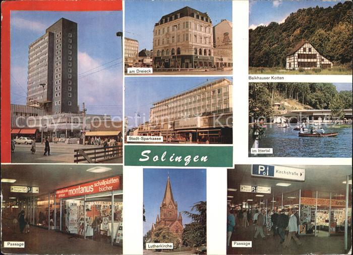 Solingen Hochhaus Am Dreieck Balkhauser Kotten Im Ittertal Passage Lutherkirche