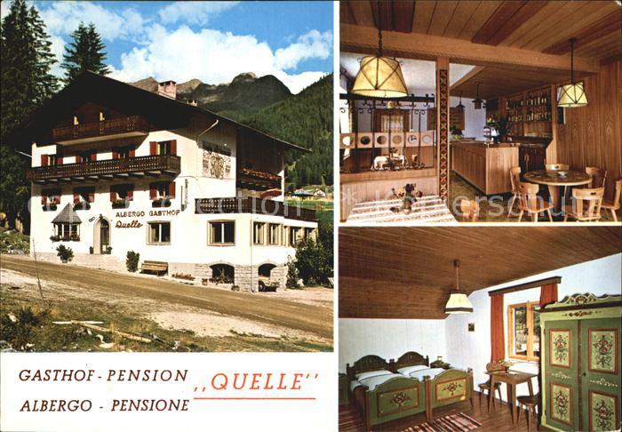 St Magdalena Gsies Gasthof Pension Quelle Gastraum Gaestezimmer