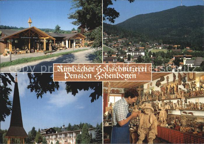 Rimbach Bayrischer Wald Pension Hohenbogen Panorama Holzschnitzerei