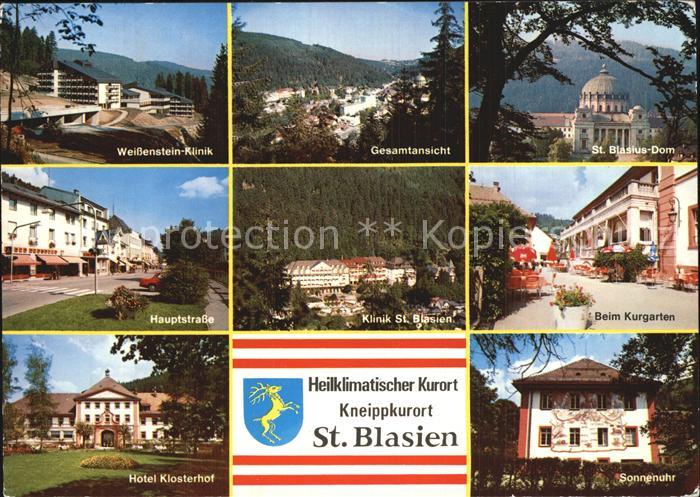 St Blasien Weissenstein Klinik Total St Blasius Dom Hauptstr Klinik Kurgarten Ho