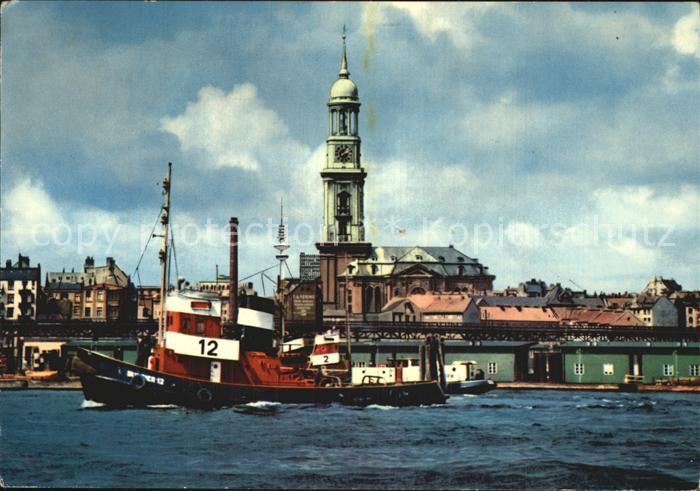 HAMBURG  CITY Hafen und Michaeliskirche