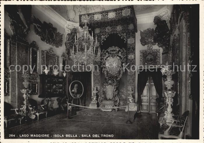 Isola Bella Lago Maggiore Sala del Trono