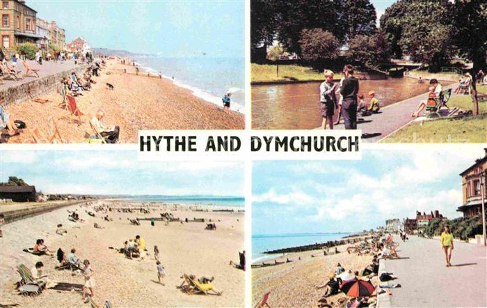 Hythe Kent West Parade Beach Hithe The Royal Military Canal Hythe Sands Dymchurc