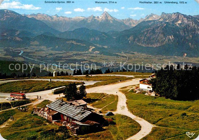 Gaisberg Panoramablick mit Schoenfeld Spitze Watzmann Hochkalter Untersberg