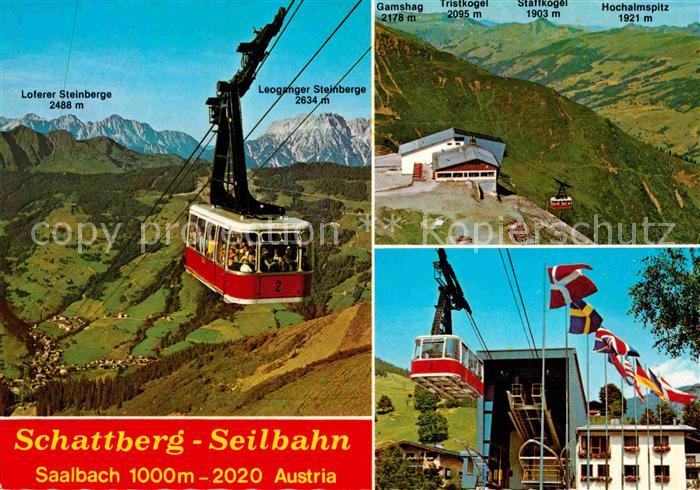Saalbach-Hinterglemm Schattberg Seilbahn Jumbogondel Berg und Talstation