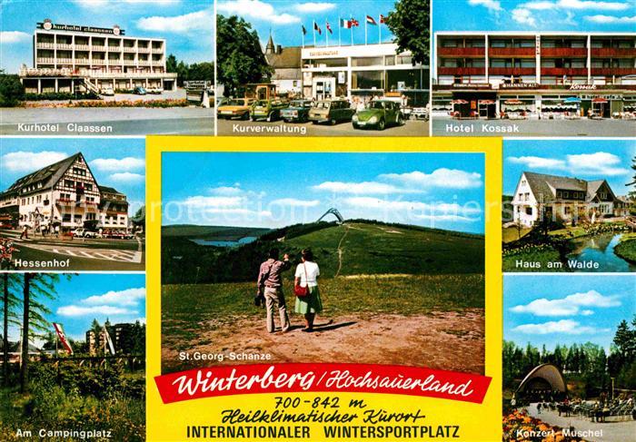Winterberg Hochsauerland Kurhotel Claassen Kurverwaltung Hotel Kossak Hessenhof