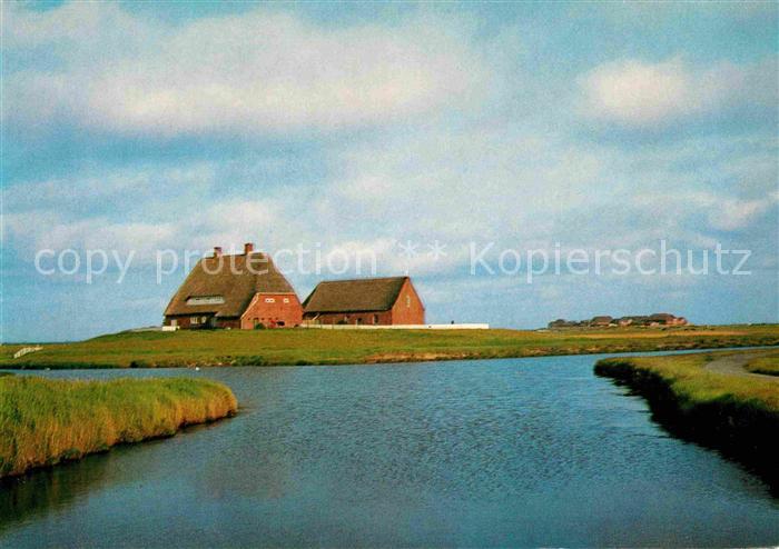 Hallig Hooge Kirchwarft Kirche und Pastorat