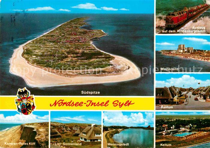 SYLT Insel Schleswig-Holstein Fliegeraufnahme Rotes Kliff List Sonnenland Wenni