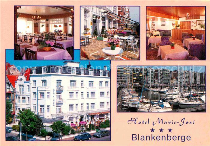 Blankenberge Hotel Marie Jose Gastraeume Terrasse Hafenpartie
