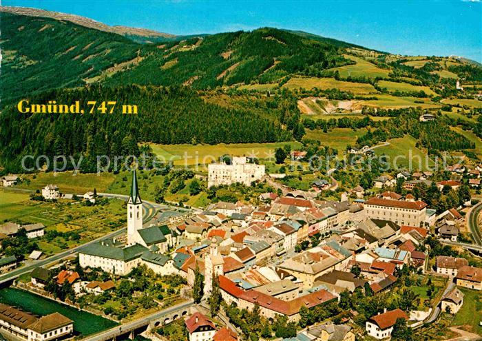 Gmuend Kaernten Fliegeraufnahme