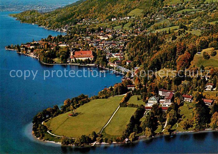 Tegernsee Bayern Sanatorium Seeheim Fliegeraufnahme