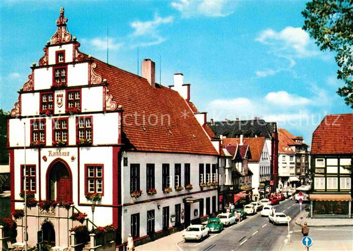 Bad Salzuflen Hist Rathaus Marktplatz Vorderseite Giebel
