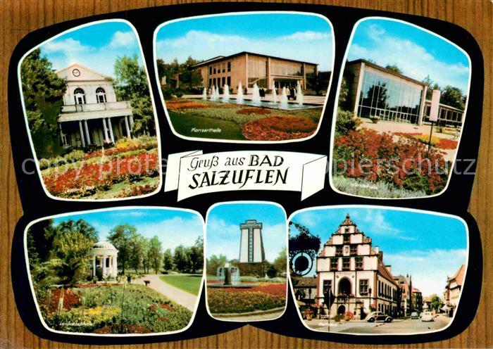 Bad Salzuflen Leopoldbad Konzerthalle Wandelhalle Leopoldsprudel Saline Rathaus