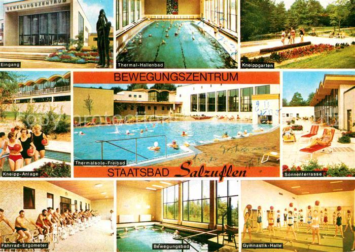 Bad Salzuflen Staatsbad Eingang Thermal Hallenbad Kneippgarten Anlage Thermalsol