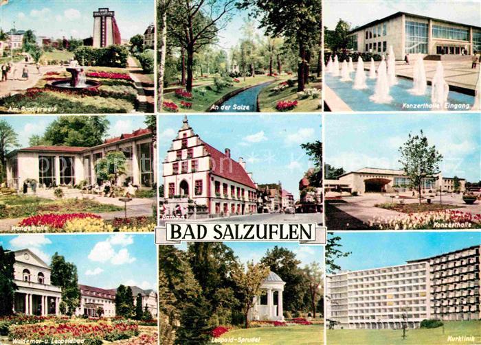 Bad Salzuflen Gradierwerk An der Salze Konzerthaus Wandelhalle Rathaus Leopoldba