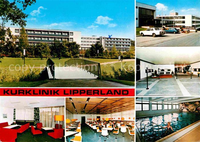 Bad Salzuflen Kurklinik Lipperland Aufenthaltsraum Speisesaal Hallenbad