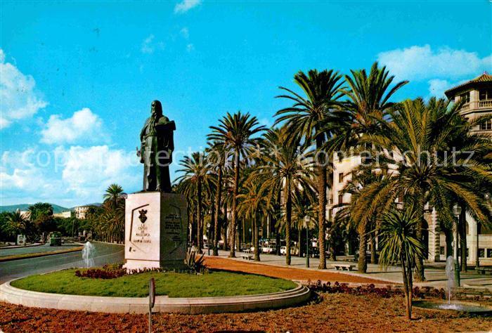 Palma de Mallorca Monumento a Ramon Liuli Paseo de Sagrera