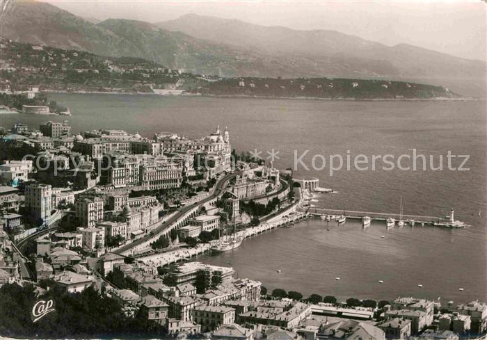 Monte-Carlo Vue generale le cap Martin et Italie
