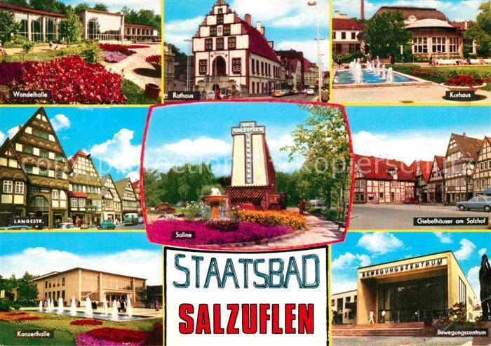 Bad Salzuflen Wandelhalle Rathaus Kurhaus Langestr Saline Giebelhaeuser Konzerth