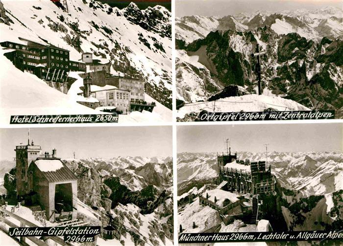 GARMISCH-PARTENKIRCHEN Bayern Hotel Schneefernerhaus Ostgipfel Zentralalpen Seil