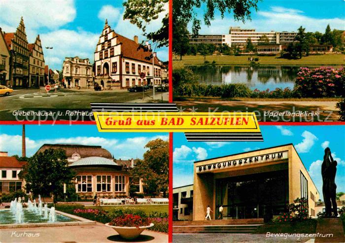 Bad Salzuflen Giebehaeuser Rathaus Lipperlandklinik Kurhaus Bewegungszentrum