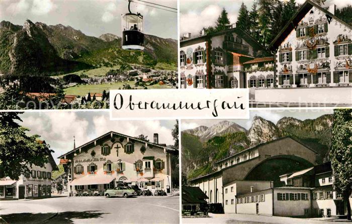OBERAMMERGAU Bayern Laberbergbahn Haensl und Gretl Heim Hotel Alte Post Passions