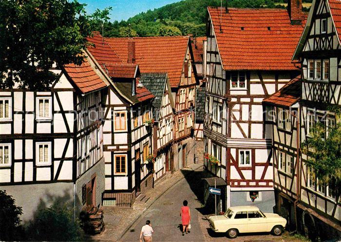 Bad Orb Kirchgasse Fachwerkhaeuser