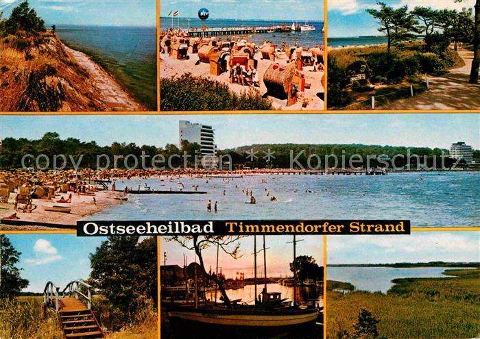 Timmendorfer Strand Ostseeheilbad Strand Promenade Fischkutter