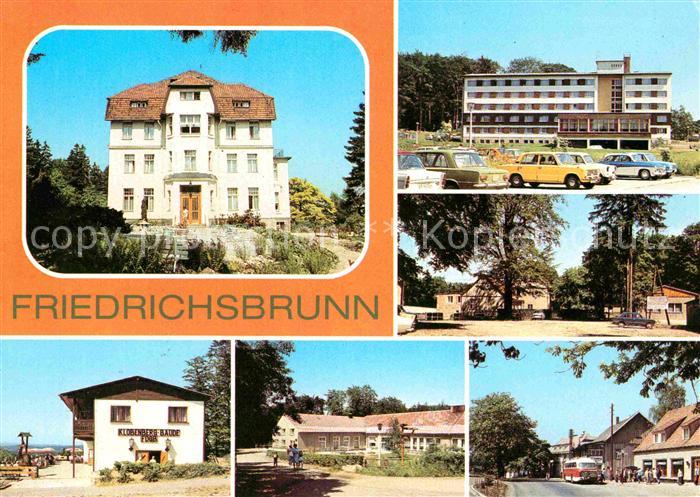 Friedrichsbrunn Harz Sanatorium FDGB Bettenhaus Ferienheim Bergraststaette Klobe