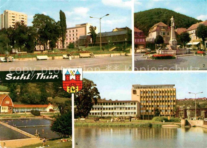 Suhl Thueringer Wald Hochhaus Hotel Thueringen Tourist Waffenschmied Wahrzeichen