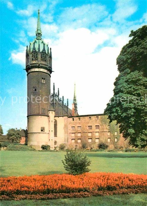 Wittenberg Lutherstadt Schloss mit Schlosskirche