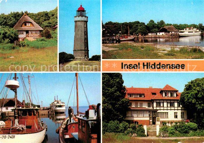 Kloster Hiddensee Fischerhaus Leuchtturm Anlegestelle Hafen HO Gaststaette Dornb