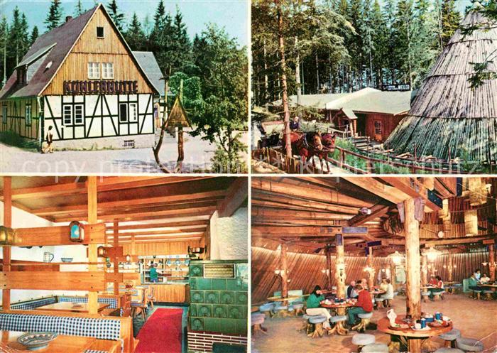 Sosa Erzgebirge Konsum Gaststaetten Koehlerhuette und Meiler Talsperre des Fried