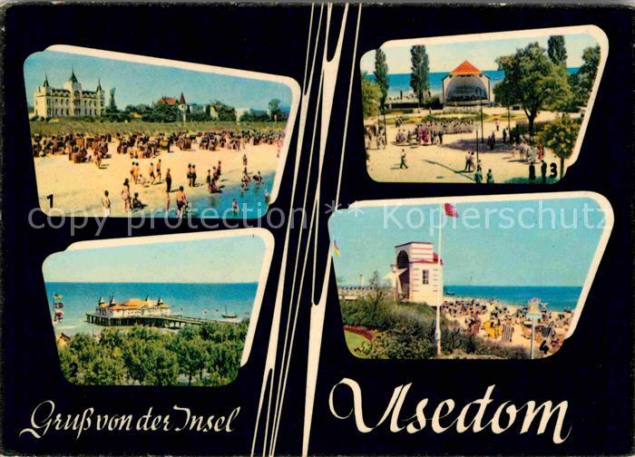 Insel Usedom Zinnowitz Seebad Ahlbeck Seebruecke Heringsdorf Konzertplatz Bansin