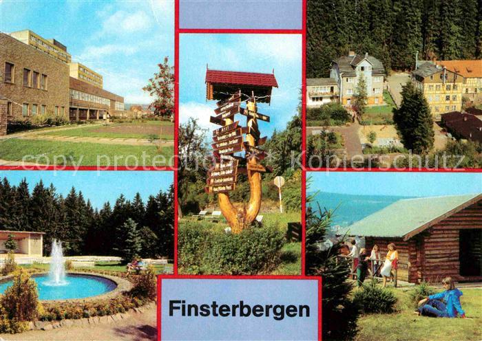 Finsterbergen FDGB Erholungsheim Wilhelm Pieck Wegweiser VdN Kurheim Naturpark H